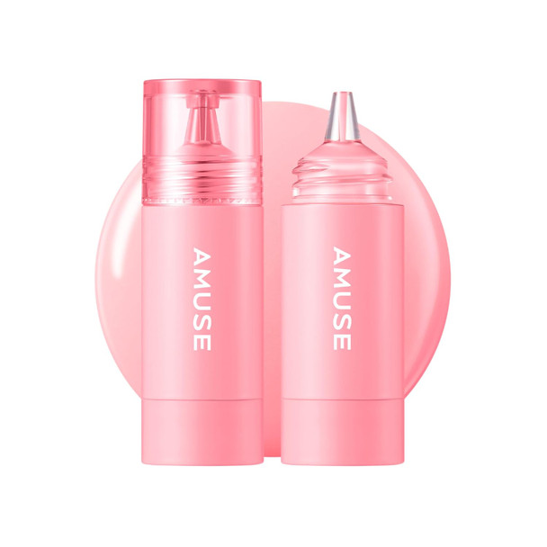 AMUSE SEOUL Cheek Tok Tok Liquid Blush - Soft Velvet Cheek Stain Natural Flush Long Lasting Cheek Tint Buildable Matte Finish Vegan Korean Beauty Makeup