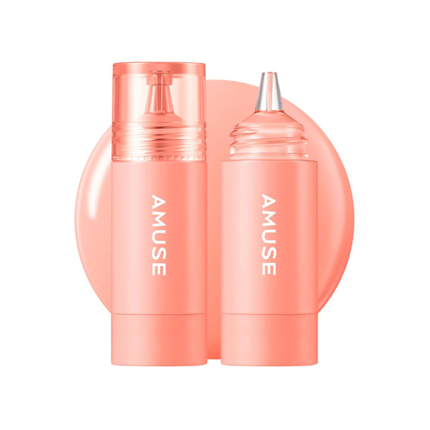 AMUSE SEOUL Cheek Tok Tok Liquid Blush - Soft Velvet Cheek Stain Natural Flush Long Lasting Cheek Tint Buildable Matte Finish Vegan Korean Beauty Makeup