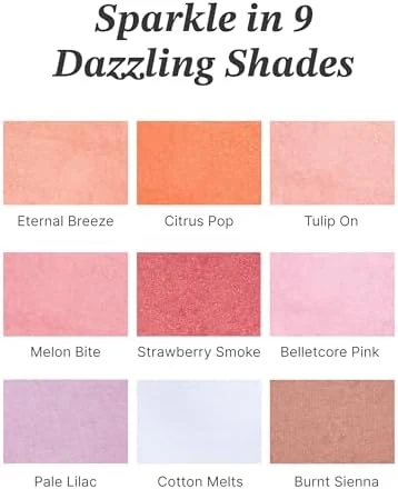 Glint by VDIVOV Glint Baked Blush - Long-Lasting All-Day Face Blush Powder for a Natural Look Korean Skin Care Korean Makeup Blendable Color for Eyes Cheeks & Body