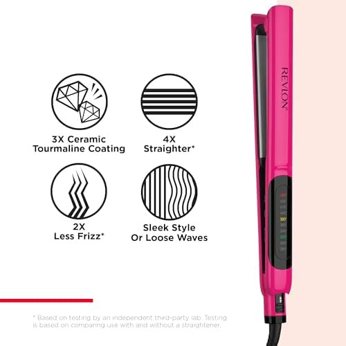 Revlon Smooth Brilliance Ceramic Hair Flat Iron Smooth Glide and Ultra-Sleek Sylas