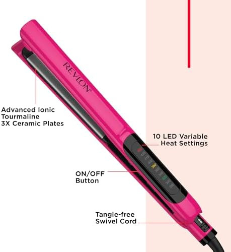 Revlon Smooth Brilliance Ceramic Hair Flat Iron Smooth Glide and Ultra-Sleek Sylas