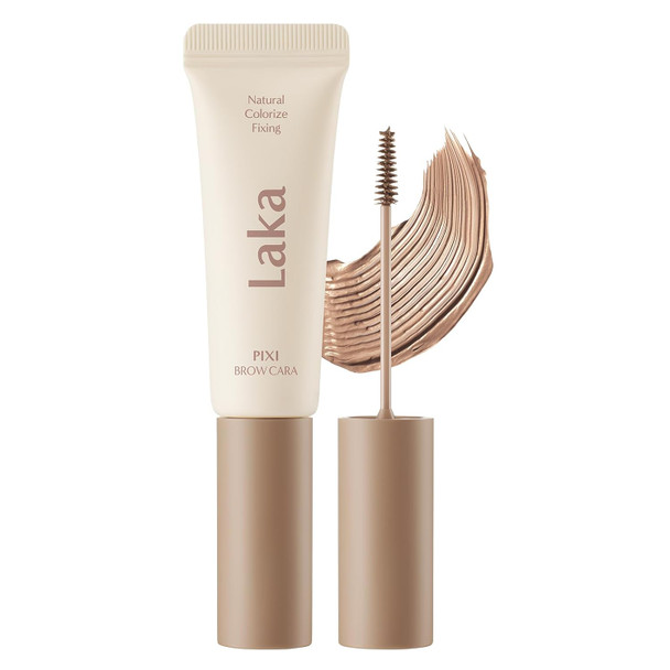 Laka Pixi Eyebrow Mascara Eyebrow Gel to Fix and Shape Brows Clump Free Brow Fixer with Slim Precision Brush Vegan K Beauty​