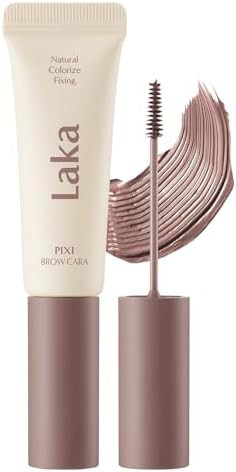 Laka Pixi Eyebrow Mascara Eyebrow Gel to Fix and Shape Brows Clump Free Brow Fixer with Slim Precision Brush Vegan K Beauty​