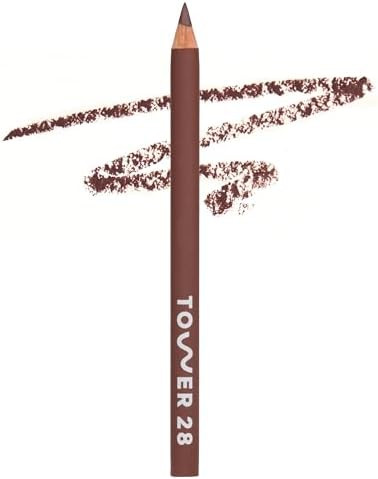 Tower 28 OneLiner Multi Use Creamy Lip Liner Eyeliner & Face Makeup Pencil for Sensitive Skin Hydrating Vegan Formula with Shea Butter Matte Long-Lasting Finish