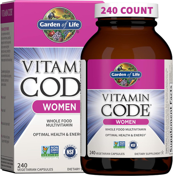 Garden of Life Vitamin Code Women's Multivitamin, Gluten-Free
