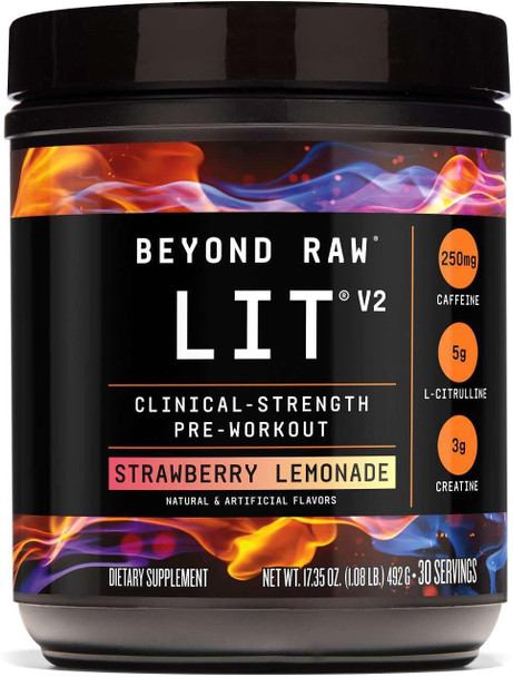 BEYOND RAW GNC LIT V2 Pre Workout Powder