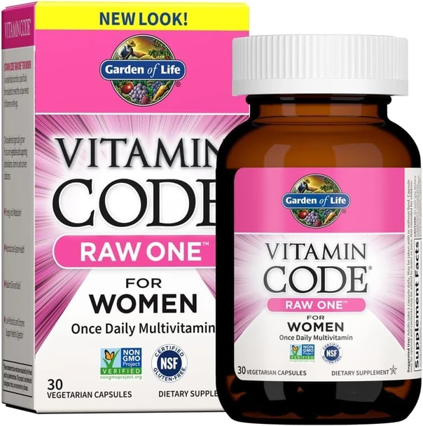 Garden of Life Vitamin Code RAW ONE for Women Once Daily Multivitamin