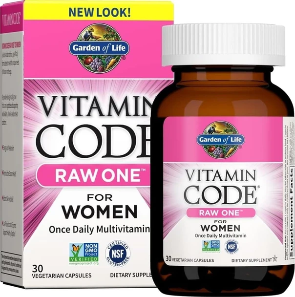 Garden of Life Vitamin Code RAW ONE for Women Once Daily Multivitamin
