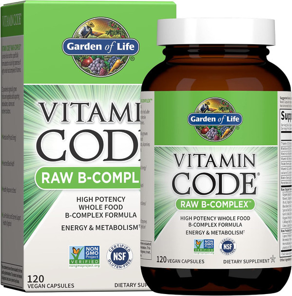 Garden of Life Vitamin Code Raw B-Complex plus Probiotics, 60ct