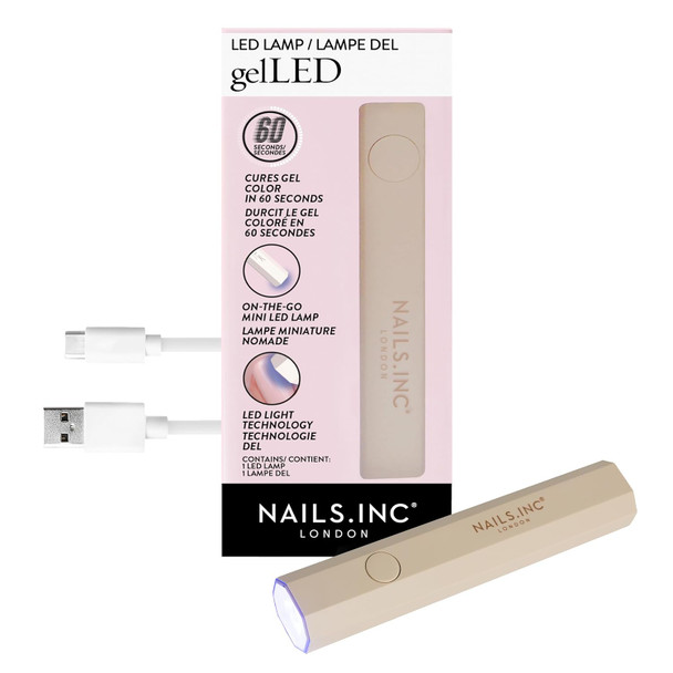 Nails Inc GelLED Portable LED Lamp 5W USB Nail Dryer for DIY Gel Curing