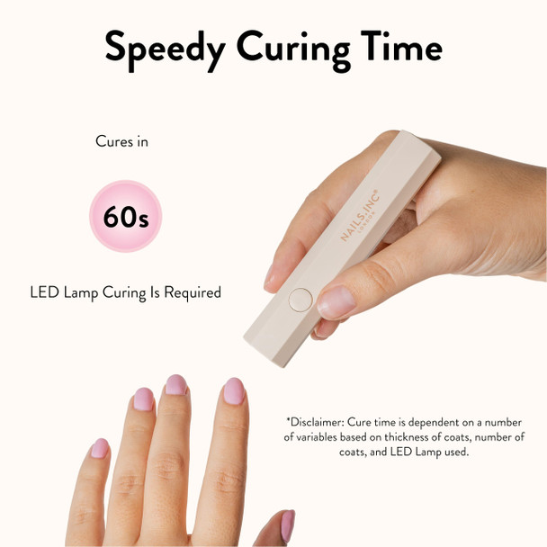 Nails Inc GelLED Mini UV LED Nail Lamp Portable Curing Light for DIY Gel