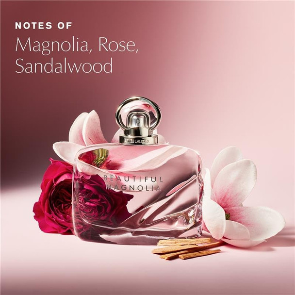 Estée Lauder Beautiful Magnolia Eau de Parfum Spray with Notes of Lush Magnolia Solar Gardenia Warm Woods & Luminous Musk | Floral Perfume for Women | Perfumes for Women