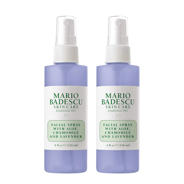 Mario Badescu Facial Spray with Aloe Chamomile and Lavender for All Skin Types Face Mist that Hydrates and Restores Balance and Brightness