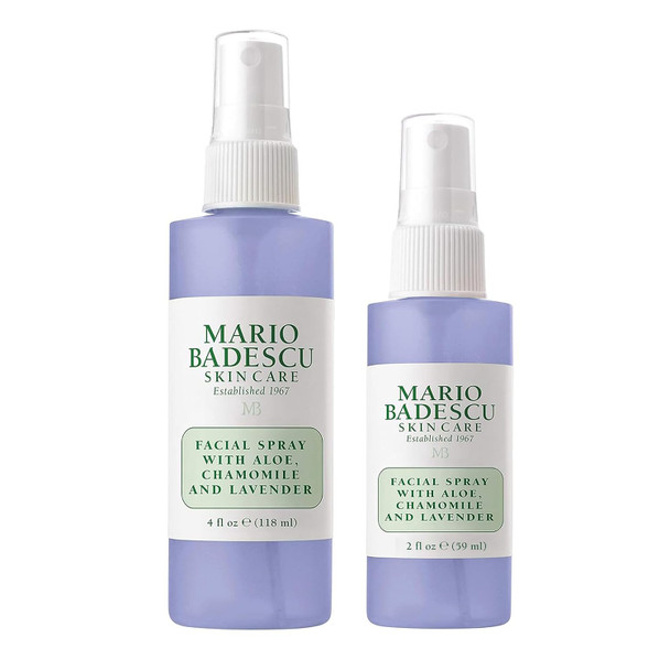 Mario Badescu Facial Spray with Aloe Chamomile and Lavender for All Skin Types Face Mist that Hydrates and Restores Balance and Brightness