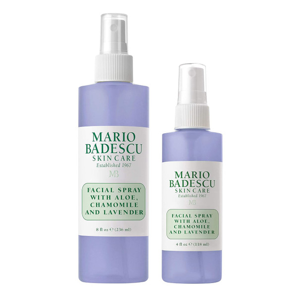 Mario Badescu Facial Spray with Aloe Chamomile and Lavender for All Skin Types Face Mist that Hydrates and Restores Balance and Brightness