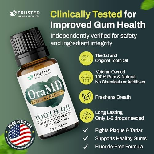 OraMD 4-in-1 Extra Strength Tooth Oil  Max Gum Disease Treatment