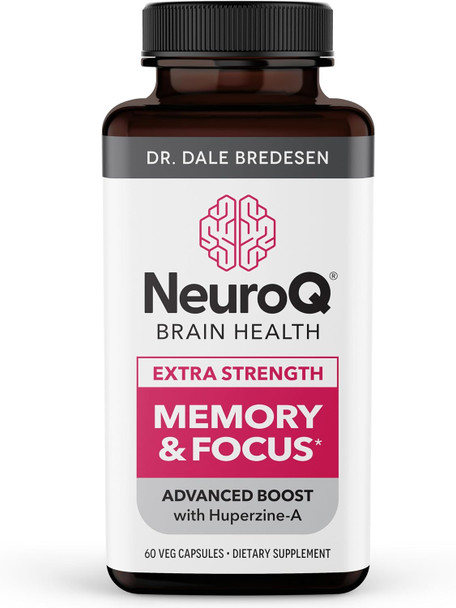 LifeSeasons NeuroQ Memory & Focus Extra Strength Boosts Cognitive Performance & Brain Function - Supports Neuroprotection & Concentration