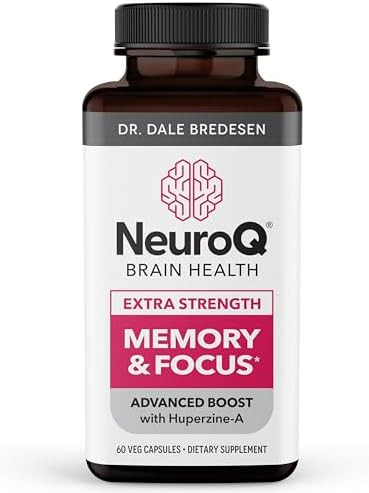 LifeSeasons NeuroQ Memory & Focus Extra Strength Boosts Cognitive Performance & Brain Function - Supports Neuroprotection & Concentration