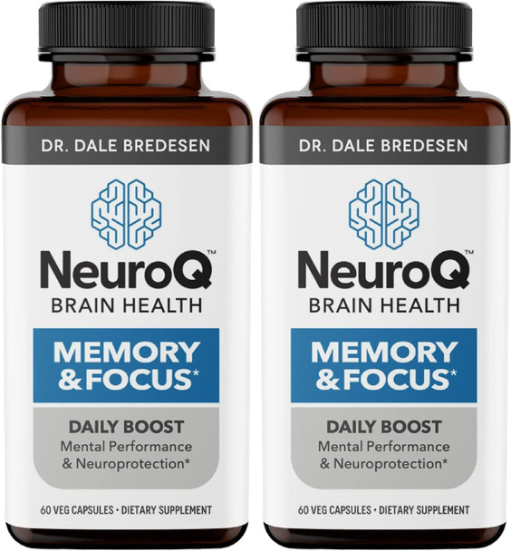 LifeSeasons NeuroQ Memory & Focus Extra Strength Boosts Cognitive Performance & Brain Function Supports Neuroprotection & Concentration