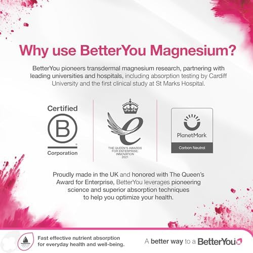 BetterYou Magnesium Sleep Body Lotion Relaxing Body Lotion Magnesium Body Cream with Lavender and Chamomile Blend Sore Muscle Relief 6.08 oz