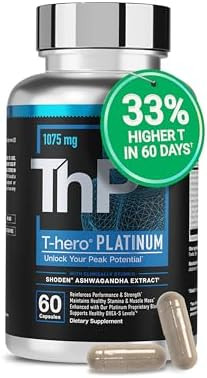 Essential Elements T Hero  Daily Testosterone Support for Men Promotes Vitality & Drive with Ashwagandha Shilajit Boron
