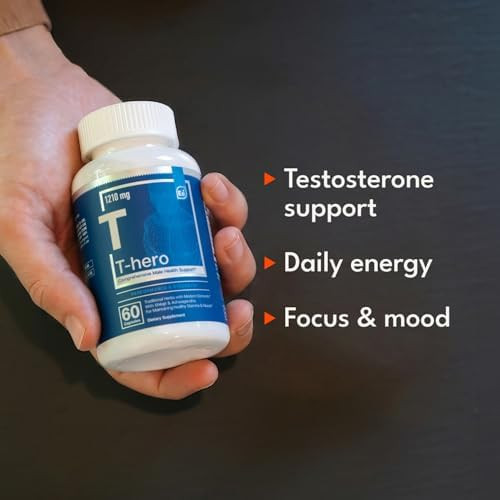 Essential Elements T Hero Daily Testosterone Support for Men Promotes Vitality & Drive with Ashwagandha Shilajit Boron