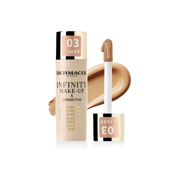 Dermacol Infinity make up and corrector Multi use Super coverage, Photo friendly Hypoallergenic Waterproof