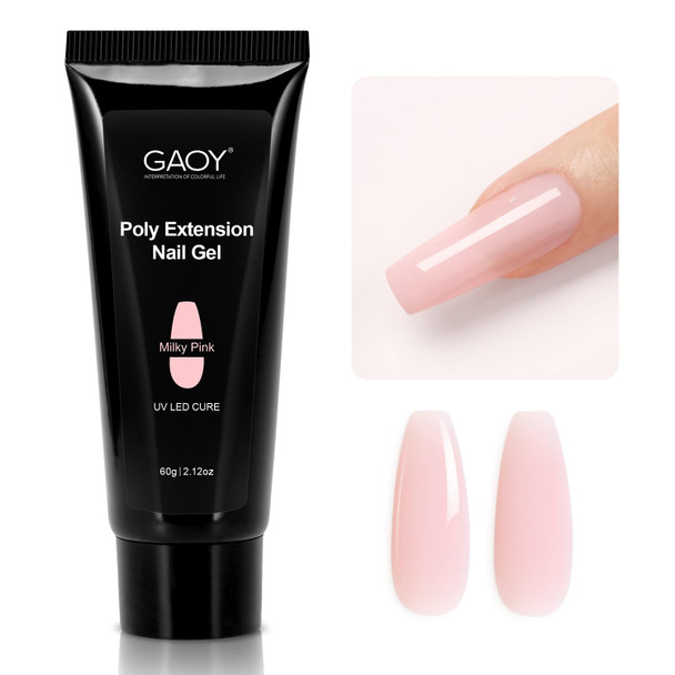 GAOY 60g Poly Gel for Nail Extensions, Builder Gel