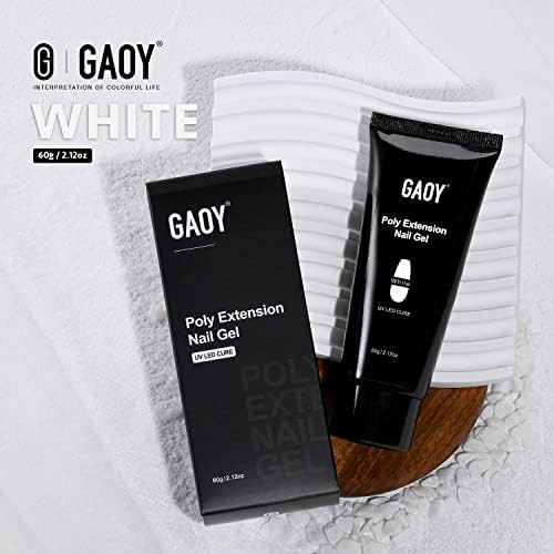 GAOY 60g Poly Gel for Nail Extensions, Builder Gel