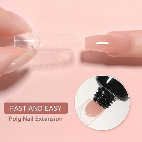 GAOY 6-Color Poly Gel Set for Nail Extensions, Builder Gel
