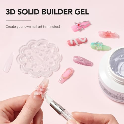GAOY 60g 3D Sculpting Gel for Nails Carving Modeling and Extension, Clear