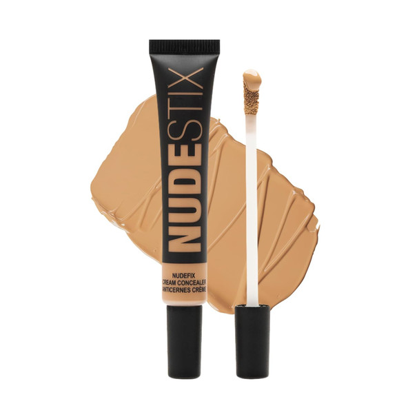 Nudestix NUDEFIX Cream Concealer – Hydrating, Buildable Liquid Concealer for Dark Circles, Redness & Blemishes | Skincare-Infused, Natural Finish | Clean, Vegan & Fragrance-Free