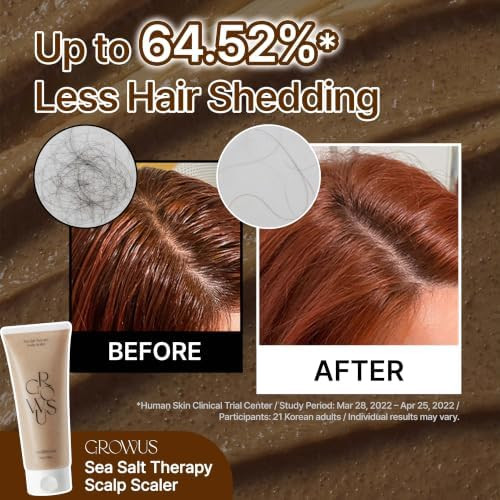 GROWUS Sea Salt Scalp Exfoliator Scrub