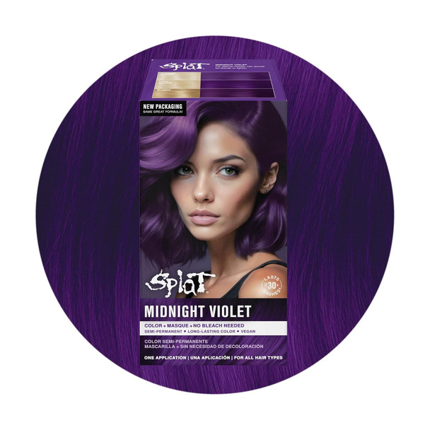 Splat Midnight Tanzanite Semi Permanent Hair Dye Kit, 1 Application