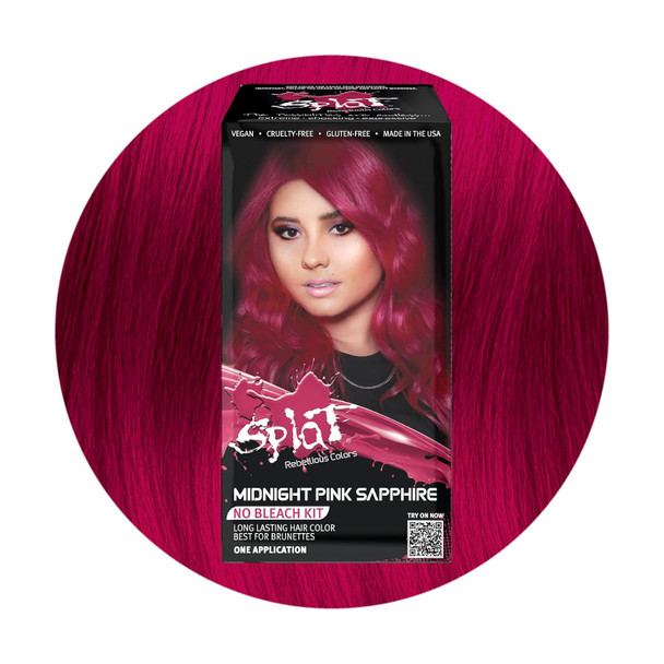 Splat Midnight Tanzanite Semi Permanent Hair Dye Kit, 1 Application