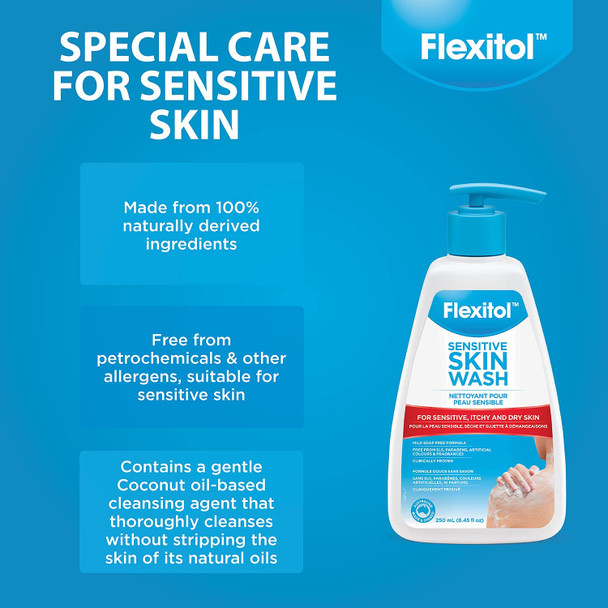 Flexitol Sensitive Skin Wash 250ml