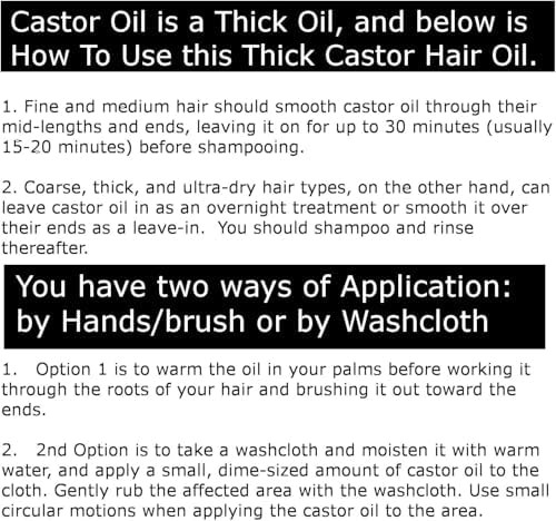 Essentially KateS Castor Oil 16 Fl Oz (Glass Bottle)Inchi A Huge Glass Bottle with a Pump 100% Pure and Natural Cold Pressed and Hexane Free