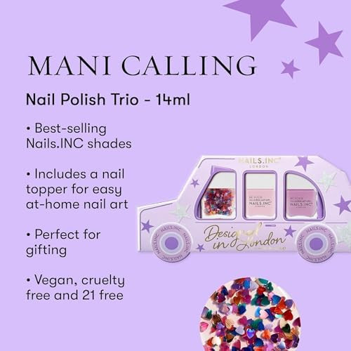 Nails Inc Mani Calling Taxi Nail Polish Kit  3 Piece Gift Set