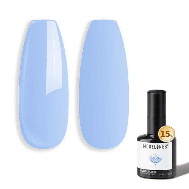 modelones White Gel Nail Polish Soak Off UV/LED Gel Polish 15ML
