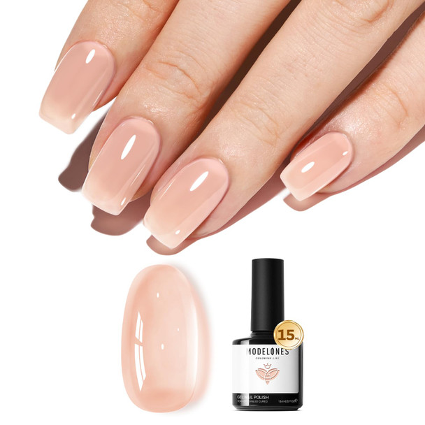modelones White Gel Nail Polish Soak Off UV/LED Gel Polish 15ML