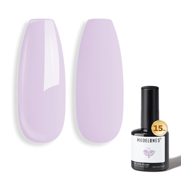 modelones White Gel Nail Polish Soak Off UV/LED Gel Polish 15ML