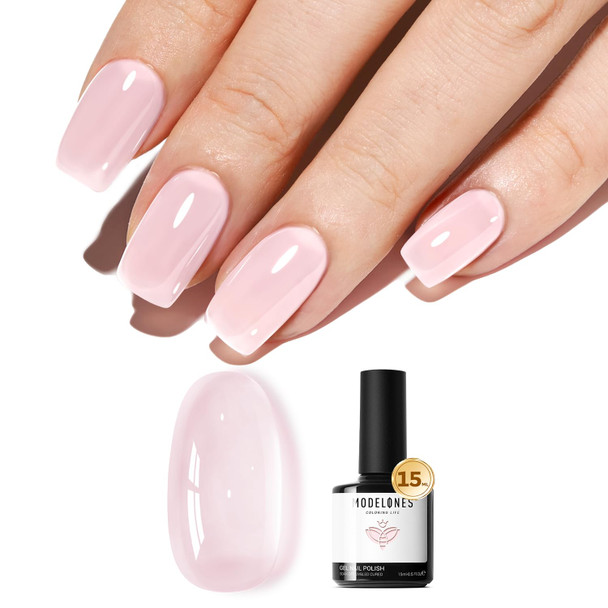 modelones White Gel Nail Polish Soak Off UV/LED Gel Polish 15ML
