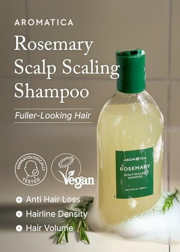 AROMATICA Rosemary Scalp Scaling Shampoo for Hair Growth