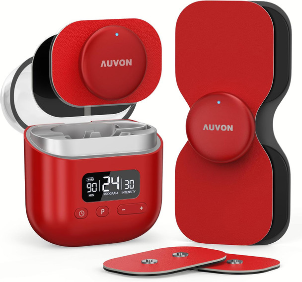 AUVON Wireless 24 Modes TENS Unit Muscle Stimulator for Pain Relief 6 Pads