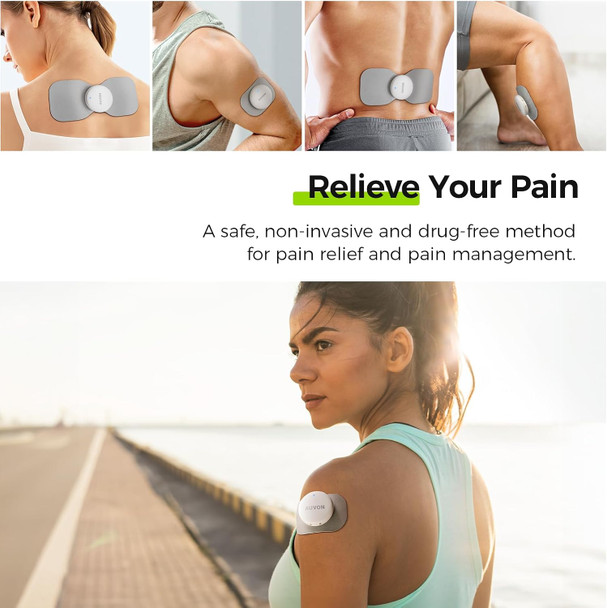 AUVON Wireless 24 Modes TENS Unit Muscle Stimulator for Pain Relief 6 Pads