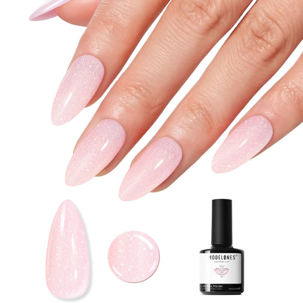 modelones Milky White Gel Nail Polish Natural Color