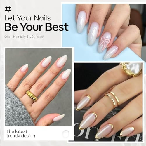 modelones Milky White Gel Nail Polish Natural Color