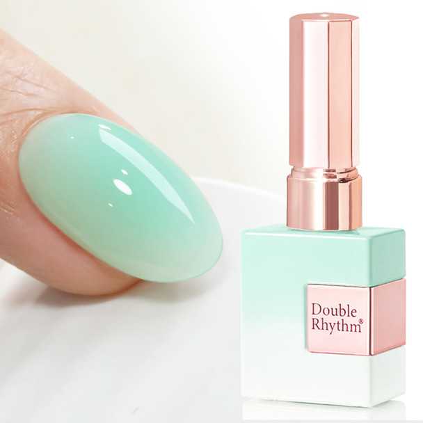 Double Rhythm Clear Gel Nail Polish 15ml Nail Strengthener Builder in a Bottle Nail Extension Hard Gel Soak Off Long Lasting UV Gel (Pale Nude 8 in 1-10)