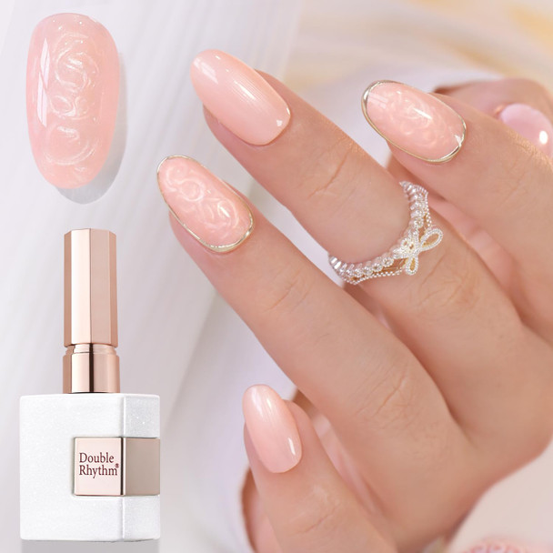 Double Rhythm 15ML Snow Glitter Gel Polish Shimmer Reflective Holographic Color for Nail Art Salon DIY at Home