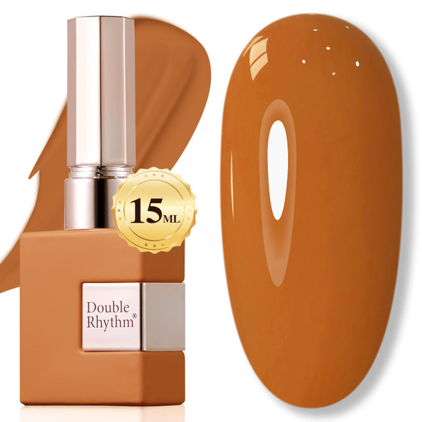 Double Rhythm Translucent Gel Polish Sheer Neutral Natural Light Milky Same Color Same Bottle 15ML Jelly Nail Polish Nail Art DIY at Home